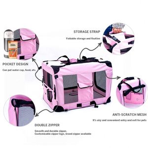 Factory Directly Supply Multifunctional Stainless Steel Frame 5 Door Portable Folding Pet Dog Soft <b>Crate</b> - Product Image 4