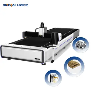 Máquina de corte a laser de fibra aberta condicional de água 1500W para chapa metálica de aço Máquina de corte a laser fabricada na China