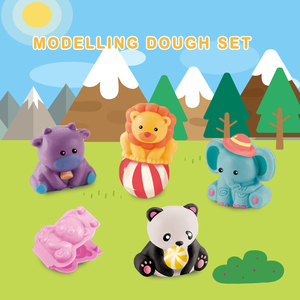 12-stelo di colore modellazione giocattolo in argilla per bambini Playdough Jungle carnevale creazioni animali divertimento educativo e creatività per i bambini - Product Image 2