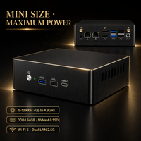 Mini Masaüstü Bilgisayar MQ12 Intel Core i9-13900H i7-13700H DDR4 64GB NVMe SSD AX200 WiFi 6 Windows 11 Linux 1GB LAN Ofis Bilgisayarı