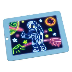 Tablet Grafis Writingtablet Rode Led Schets Board Schilderij Magic Pad Pc Schrijven Kids Tablet Fluorescentie Kids Tekentafel Speelgoed