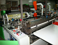 Nouvelle machine de fabrication de sacs poubelles en plastique HDPE à ouverture plate, machine de fabrication de sacs en polyéthylène