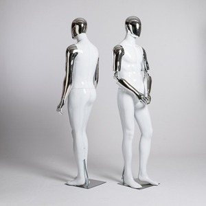 Maniquí Masculino Cromado Plateado <span class=keywords><strong>de</strong></span> Cuerpo Completo, Soporte <span class=keywords><strong>de</strong></span> Exhibición Realista <span class=keywords><strong>para</strong></span> Escaparate <span class=keywords><strong>de</strong></span> Tienda <span class=keywords><strong>de</strong></span> <span class=keywords><strong>Ropa</strong></span> <span class=keywords><strong>de</strong></span> <span class=keywords><strong>Hombre</strong></span> - Product Image 2