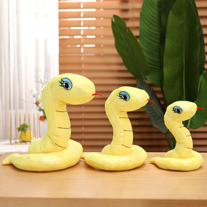 Simulated Sequin <strong>Snake</strong> Doll Realistic Green <strong>Plush</strong> <strong>Snake</strong> Stuffed Animal Soft Toy <strong>Plush</strong> - Product Image 2