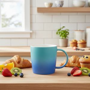 New Style Hot Selling Sleek Cartoon Porcelain Ceramic Mug Food Safe Reusable Dishwasher Microwave Safe Heat Transfer Business - Product Image 1