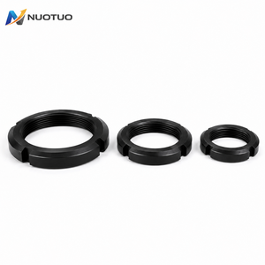 Porca de Segurança Redonda com Fenda Padrão GB812 DIN981 em Aço Carbono com Acabamento Óxido Preto M10 M12 M14 - Product Image 6