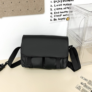 Custom Logo Men's Messenger <b>Bag</b> Nylon Shoulder <b>Bag</b> New Fashion Casual Trendy Men's Crossbody <b>Bag</b> With Pendant - Product Image 3