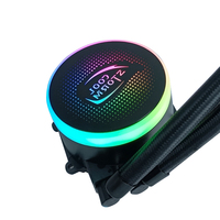 Refroidisseur liquide silencieux RGB/ARGB intégré haute performance 240 mm pour processeur, avec roulement fluide et bruit de 30 dBA pour boîtier d'ordinateur