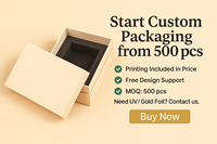 JoyBox Factory - Cajas de Regalo Personalizadas al por Mayor, Hechas a Mano, de Cartón Rígido de Lujo, con Materiales Reciclados, Forro de Esponja y Cierre