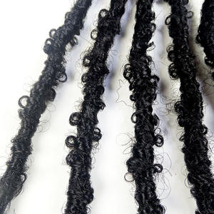 Perruque <span class=keywords><strong>africaine</strong></span> à tresses naturelles de 18 pouces, style Butterfly Loc, pour femmes, double trame, fabrication machine, pour le commerce transfrontalier, produit très demandé - Product Image 3