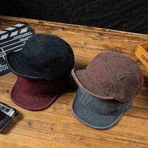 Cotton 5 Panel Hip Hop Short Brim for <b>Women</b> Men Soft Golf Dad Hats Low Profile Trucker <b>Cap</b> With Adjustable - Product Image 3