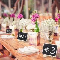 Paquete de 20 Mini Pizarras de Tiza, Etiquetas Pequeñas para Mesa, Pizarras de Madera para Decoración de Bodas, Fiestas y Buffets
