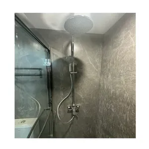 Panneau mural spc imperméable en marbre pour salle de bain imperméable pour douche panneau mural en cristal de pierre spc TAB luxe facile à installer panneau wpc