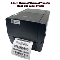 Imprimante d'étiquettes thermiques de 4 pouces, imprimante de codes-barres de bureau de 110 mm, imprimante d'étiquettes USB haute vitesse pour entrepôt, petite entreprise