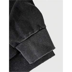 Sweat-shirt à capuche zippé gothique pour homme, coupe épaules tombantes, en molleton bouclette, vêtement d'extérieur - Product Image 2