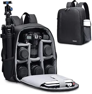 Dslr slr mochila para câmera sem mirrorless, câmeras/fotográficos, mochila para nikon, canon, sony lentes