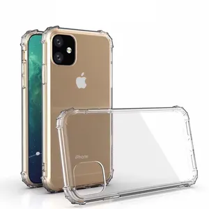 适用于iPhone 11 12 pro max外壳纤薄的TPU橡胶透明水晶透明定制手机壳，用于iPhoneXs XS Max Xr