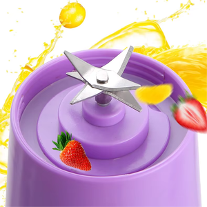 Exprimidor Eléctrico <span class=keywords><strong>USB</strong></span> de 2/4/6 Cuchillas, Máquina Exprimidora Portátil de 380 ml <span class=keywords><strong>para</strong></span> el Hogar, Extractor Rápido de Jugos <span class=keywords><strong>para</strong></span> Frutas, Verduras y Cítricos - Product Image 2