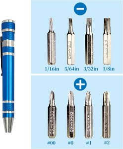 <span class=keywords><strong>Set</strong></span> obeng Mini 8 dalam <span class=keywords><strong>1</strong></span>, peralatan reparasi magnetik pena kecil, perkakas presisi kompak EDC untuk kacamata komputer - Product Image 3