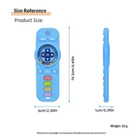 Jouet de dentition et de relaxation pour bébé, éducatif et d'éveil, télécommandé, en silicone de qualité alimentaire, à mâcher, 0-24 mois, paquet individuel