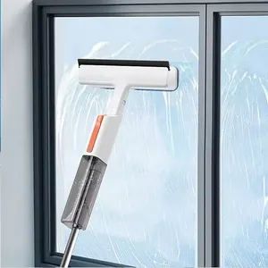 Fregona pulverizadora para limpiar el suelo, limpiador de ventanas, limpiador en seco húmedo, herramientas domésticas giratorias 360