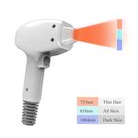 Épilateur laser portable pour Ice Platinum 755/808/1064nm pour l'épilation permanente à usage commercial avec rajeunissement de la peau