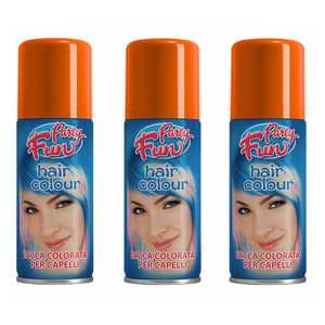 Spray Colorante per Capelli Arancione 100ml Party Popper - Product Image 6