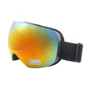 Высококачественные противотуманные лыжные очки с двухслойной линзой с сферическим дизайном и защитой от УФ-излучения