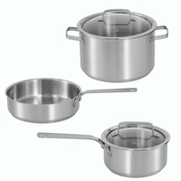 XYL 304 Cuisinière à induction à double oreille en acier inoxydable de qualité alimentaire Cuisine à domicile Marmite à laver les marmites à soupe
