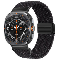 Correa de Reloj Inteligente de Moda, Tejida en Nailon con Tela Elástica Ultra Ajustable para Samsung Galaxy Watch, Cierre Magnético Resistente