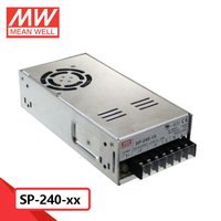Alimentation à découpage Mean Well série SP-240 240W, sortie unique, fonction PFC, haute efficacité, pour usage industriel, tensions variées