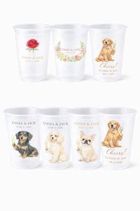 Vasos de Plástico Esmerilados Personalizados de 12 oz y 16 oz con Logotipo para Bodas y Fiestas - Product Image 5