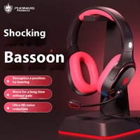 PHOINIKAS H8 PC écouteurs de jeu casques stéréo filaire casque sur l'oreille avec micro pour PS4 PS5 Xbox One ordinateur portable