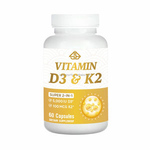 Suplemento Dietético de Vitamina D3 y K2 para Adultos, 60 Cápsulas, No Apto para Recién Nacidos ni Mujeres Embarazadas - Product Image 2