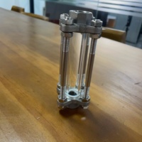 Verre de niveau industriel SS316 poli à filetage complet pour huile moteur diesel LSMSFI