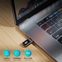 Adaptateur USB Wifi 5Ghz AC 1300Mbps cartes réseau Wi-fi double bande USB 3.0 Ethernet 2.4G 5G Wifi antenne Dongle pour récepteur PC
