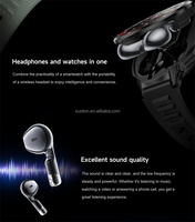 OEM D11 Sport Ultra Reloj 7 Moda Relojes inteligentes BT Llamada Ritmo cardíaco Monitor de presión arterial TWS 2 en 1 Reloj inteligente con auriculares