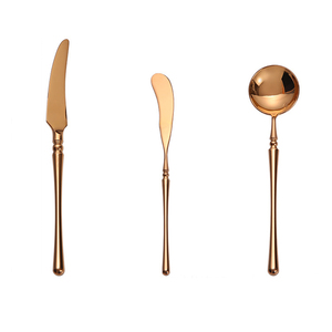 Số lượng lớn chất lượng cao đám cưới sang trọng vàng thiết lập dao kéo thìa dĩa và dao thép không gỉ Flatware Set cho nhà hàng khách sạn - Product Image 6