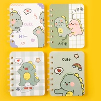 Cuaderno Espiral con Diseño de Flores Kawaii, Serie de Dibujos Animados, Papelería para Estudiantes, Mini Cuaderno Portátil A7 para Suministros Escolares