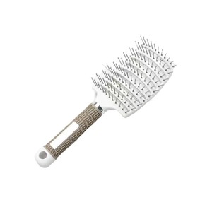 Cepillo de peinado ovalado de cerdas de jabalí Yangzi para hombres y mujeres, masajeador portátil - Product Image 3