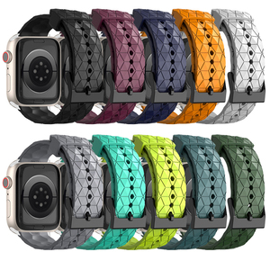 สายซิลิโคนลายฟุต<span class=keywords><strong>บอล</strong></span>สำหรับ Apple Watch สายรัดข้อมือซิลิโคน สายนาฬิกาสมาร์ทวอทช์ - Product Image 1