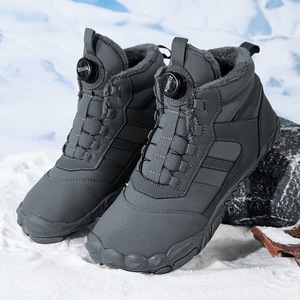 Winter Waterproof Snow <b>Boots</b> Ankle Height Plush Lining Rubber Outsole Unisex Warm Synthetic Upper EVA Midsole - Product Image 2