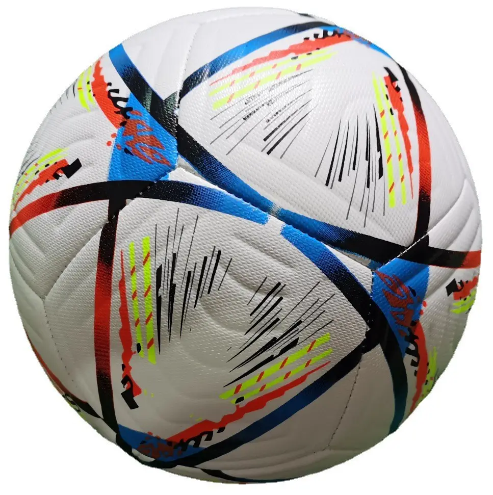 Custom Printed Outdoor Football Ball Size 5 Synthetic PU/PVC Laminated Official Size Training Football & Soccer