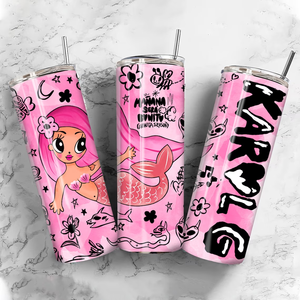 Vaso Karol G Bichota Season, sublimación personalizada, vaso de 20oz con tapa y pajita - Product Image 4