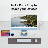 Hub USB C PULWTOP para iMac Compatible con M1/M3/M4, 2 USB a 2.0, Lector de Tarjetas SD/TF para iMac de 24 Pulgadas y Studio Display - Azul