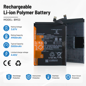 For Xiaomi BM53 Li-Polymer <b>Battery</b> Pack 4900mAh 3.87Vdc Rechargeable <b>Mobile</b> Phone <b>Battery</b> Made in China - Product Image 6