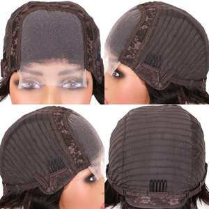 Pelucas de Cabello Humano Brasileño Remy de Lujo de 8 Pulgadas con Encaje 4x4, 100% Cabello Humano Transparente para Mujeres Negras - Product Image 6