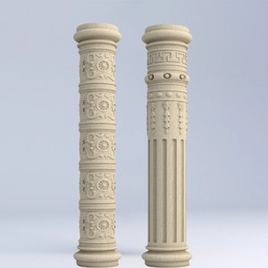 로마 기둥 금형, 매끄러운 표면 기둥, 플라스틱 원통형 측면 기둥, 콘크리트 조각 유럽식 빌라 문 기둥 - Product Image 2