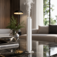 Diffuseur de parfum d'intérieur de luxe avec contrôle par application, en métal, batterie rechargeable Type-C, conception biphasée, éclairage LED, pour la maison
