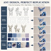 Porte-clés Mascotte Peluche Cerf Aurore Personnalisé OEM ODM, Cadeau Promotionnel Nouvel An, Logo Personnage Original CPC, Jouet Doux